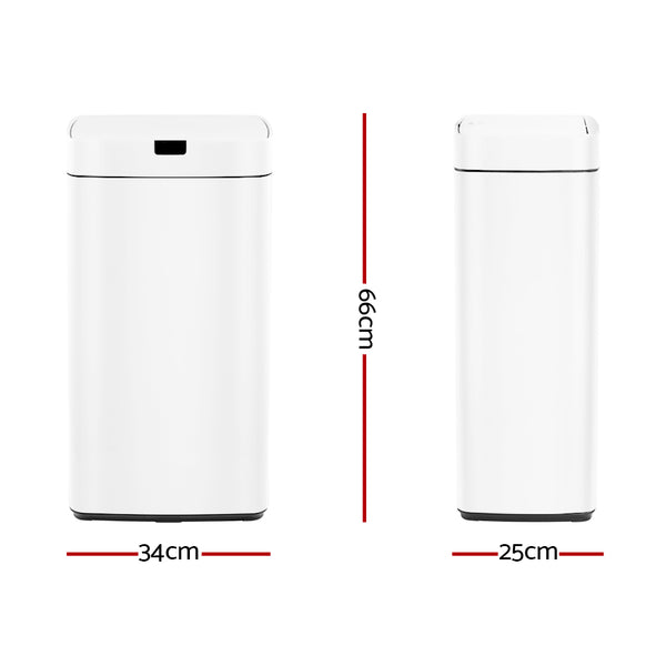 Devanti 45L Sensor Bin White Deals499