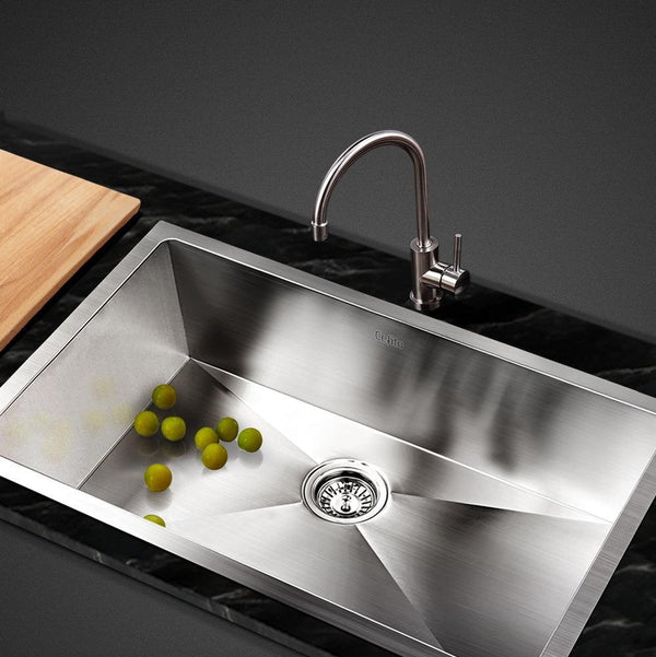 Cefito 70cm x 45cm Stainless Steel Kitchen Sink Under/Top/Flush Mount Silver Deals499