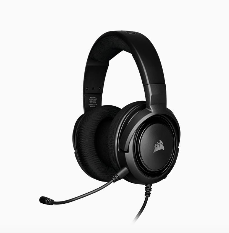 Corsair HS35 STEREO Gaming Headset Discord Certified, Clear Sound, and Plush Memory Foam, Carbon CORSAIR