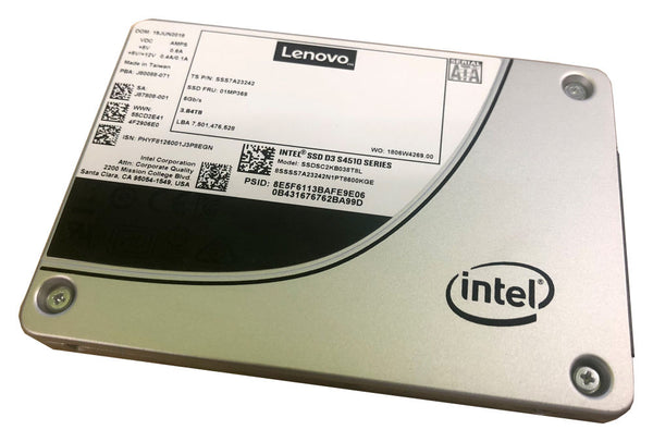 LENOVO ThinkSystem 3.5' 240GB Entry SATA 6Gb Hot Swap SSD SR630/SR550/SR650/SR250/ST550/ST250 LENOVO