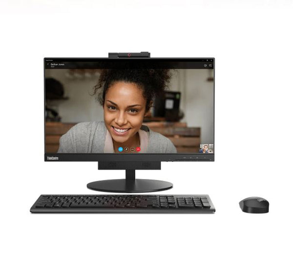 LENOVO ThinkCentre TIO3 23.8IN FHD(16:9) Touch HT Adjust Tilt Swivel Pivot VESA IN(DP) OUT(USB3) Speaker Mic Camera 3YR LENOVO