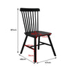 Set of 2 Dining Chairs Side Chair Replica Kitchen Wood Furniture Black Deals499