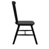 Set of 2 Dining Chairs Side Chair Replica Kitchen Wood Furniture Black Deals499