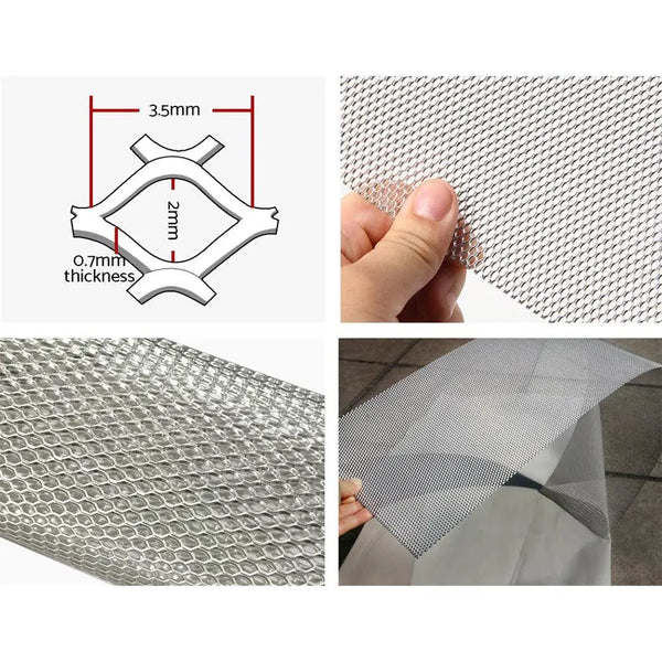 Set of 60 Gutter Guard Guards Aluminium Leaf Mesh 100x20cm Brush DIY Deluxe Garden 60M Deals499