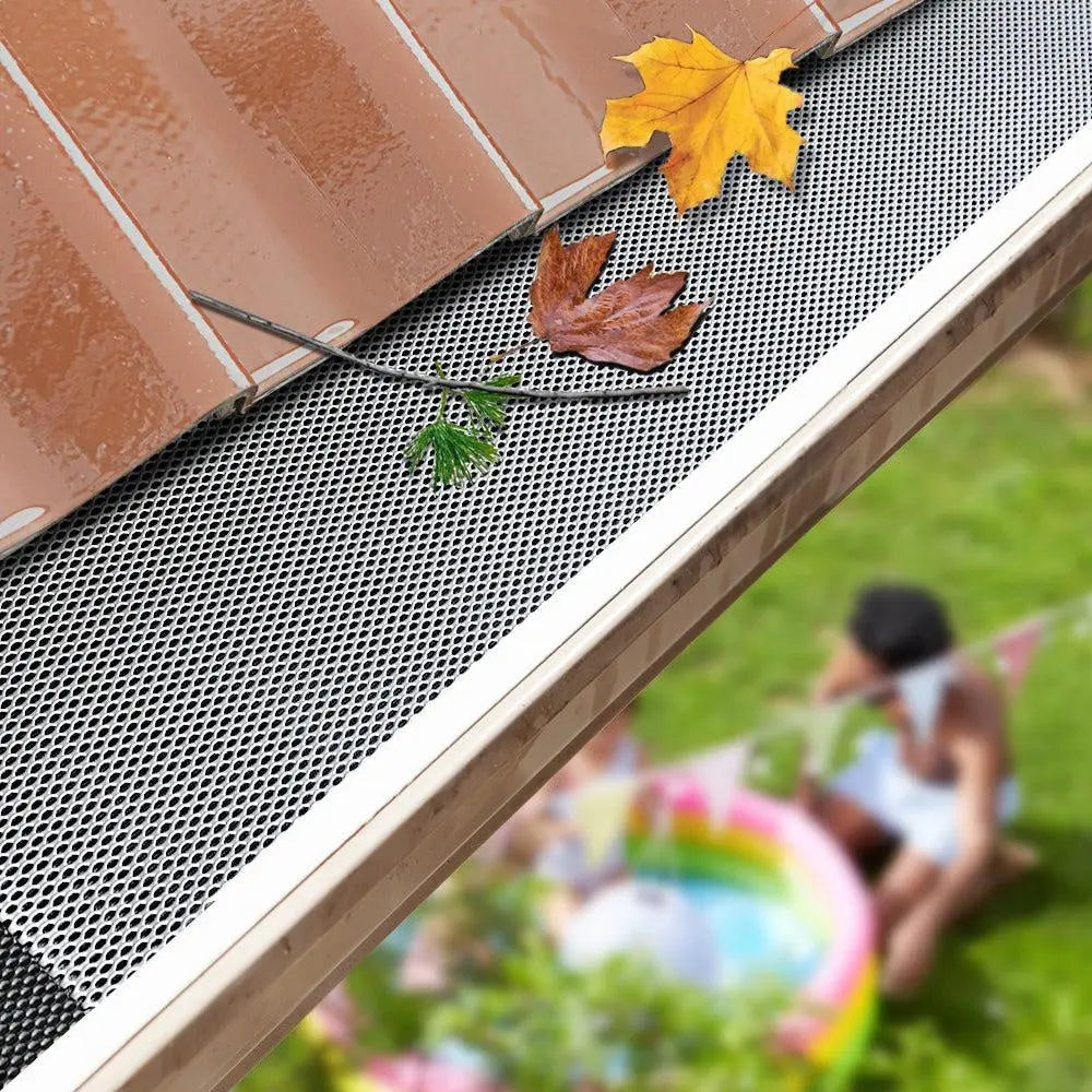 Set of 60 Gutter Guard Guards Aluminium Leaf Mesh 100x20cm Brush DIY Deluxe Garden 60M Deals499