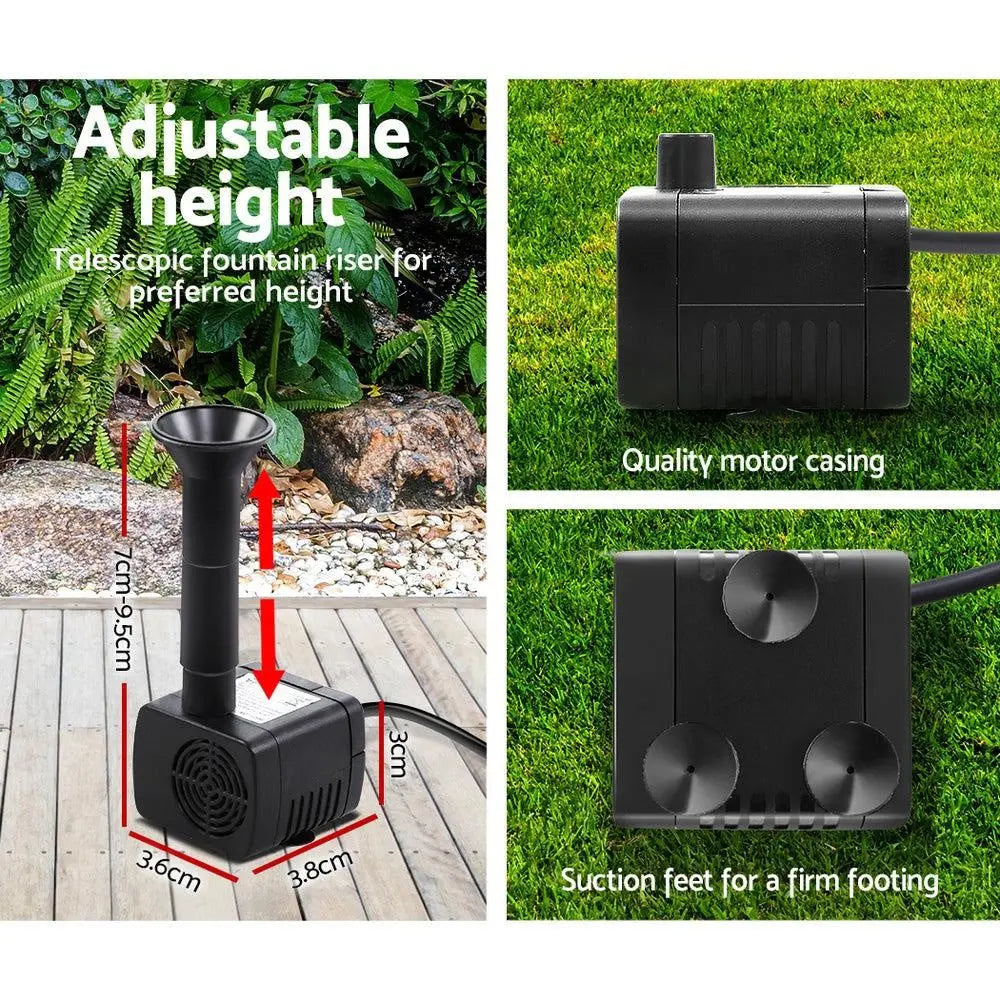 Solar Powered Pond Pump Submersible Fountains Ouotdoor Pool Garden Pumps 4 FT Deals499