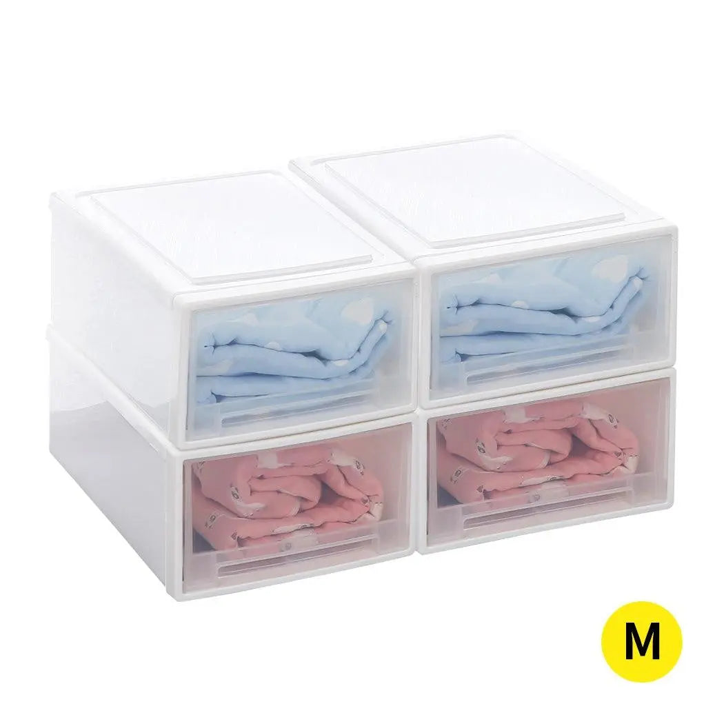 Storage  Drawers Set Cabinet Tools Organiser Box Chest Drawer Plastic Stackable Deals499