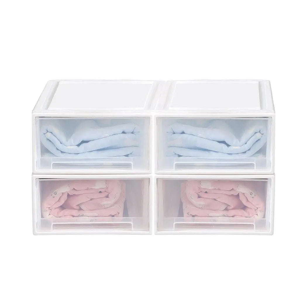 Storage  Drawers Set Cabinet Tools Organiser Box Chest Drawer Plastic Stackable Deals499