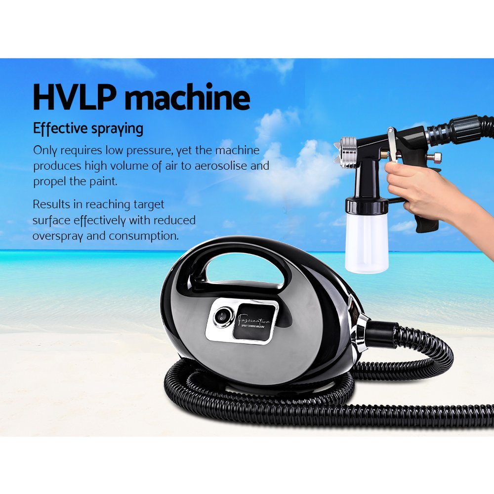 Professional Spray Tan Machine Sunless Tanning Gun Kit HVLP System Black Deals499