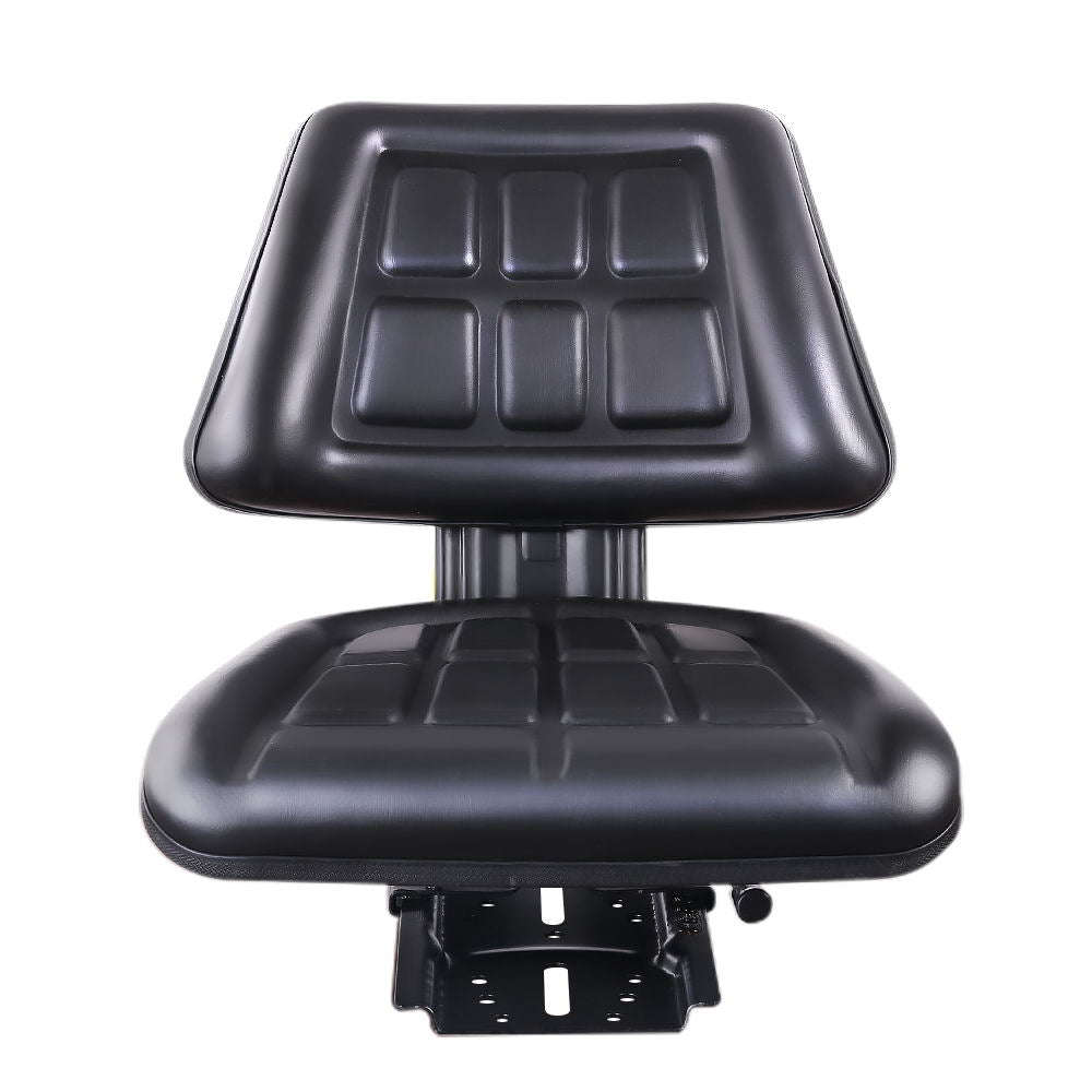 Giantz PU Leather Tractor Seat with Sliding Track - Black Deals499