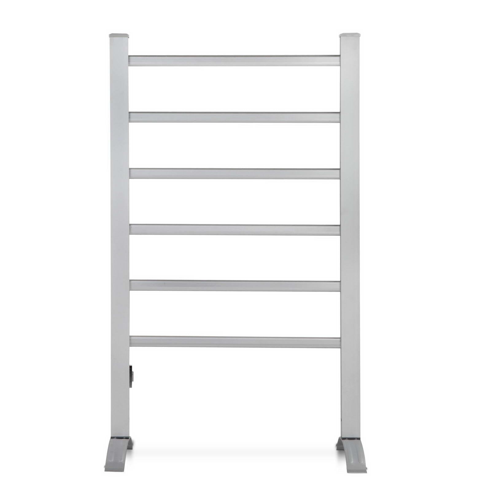 Devanti Electric Heated Towel Rail Rails Warmer Rack Aluminium 6 Bars Deals499