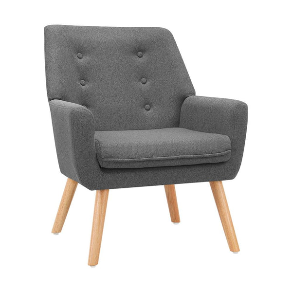 Artiss Fabric Dining Armchair - Grey Deals499