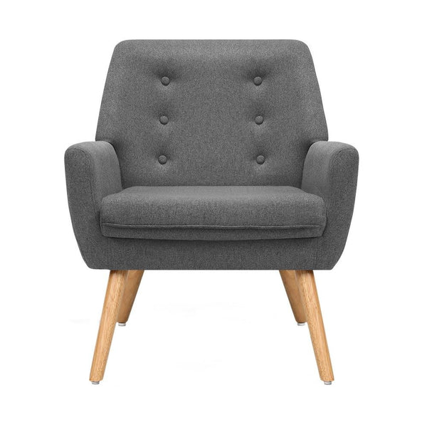 Artiss Fabric Dining Armchair - Grey Deals499