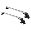 Universal Car Roof Rack 1450mm Cross Bars Aluminium Silver Adjustable Brackets Carrier 90kg Deals499