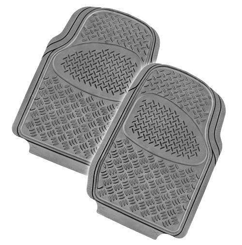 VELOCITY 2-Piece Car Mat - GREY [Rubber] Deals499