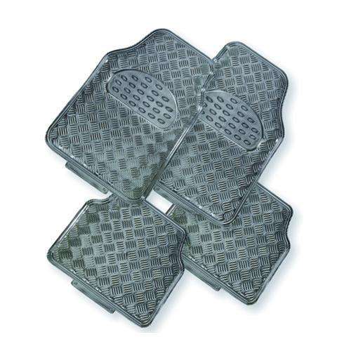 VENOM 4-Piece Car Mat - CARBON [Rubber/Aluminium Look] Deals499