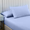 Royal Comfort 2000TC 3 Piece Fitted Sheet and Pillowcase Set Bamboo Cooling - Queen - Light Blue from Deals499 at Deals499