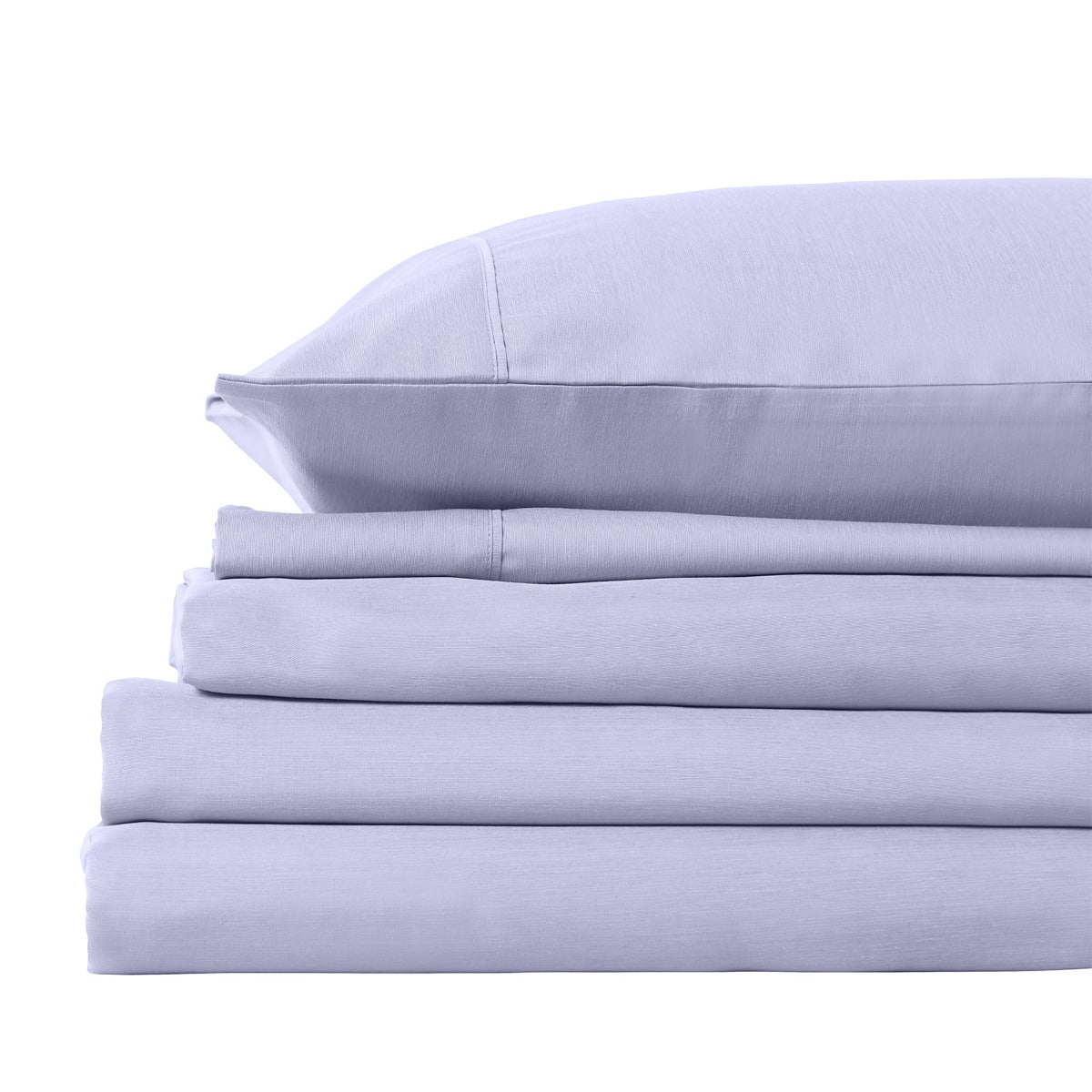 Royal Comfort 2000TC 3 Piece Fitted Sheet and Pillowcase Set Bamboo Cooling - Queen - Lilac Grey from Deals499 at Deals499