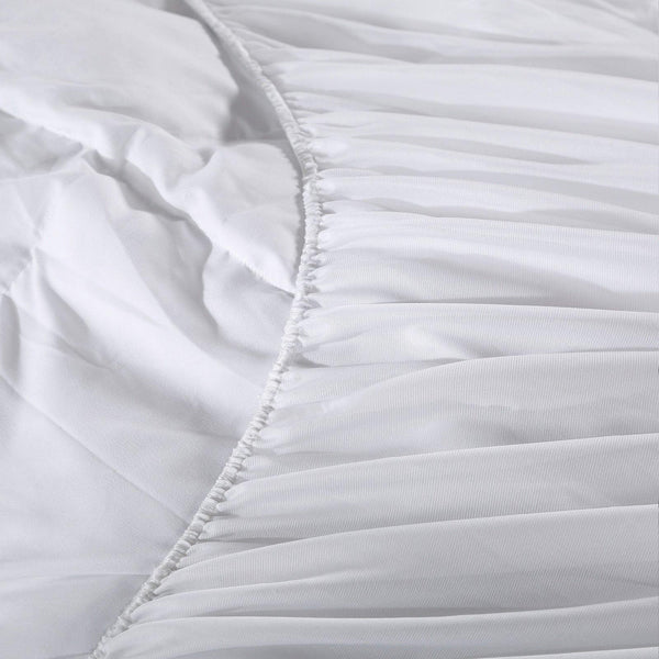 Royal Comfort 1000GSM Luxury Bamboo Fabric Gusset Mattress Pad Topper Cover Double White Deals499