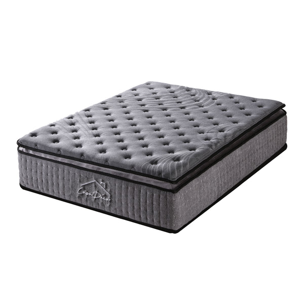 Casa Decor Bamboo Charcoal Mattress Pocket Spring Pillowtop 5 Zone 32cm Depth King Deals499