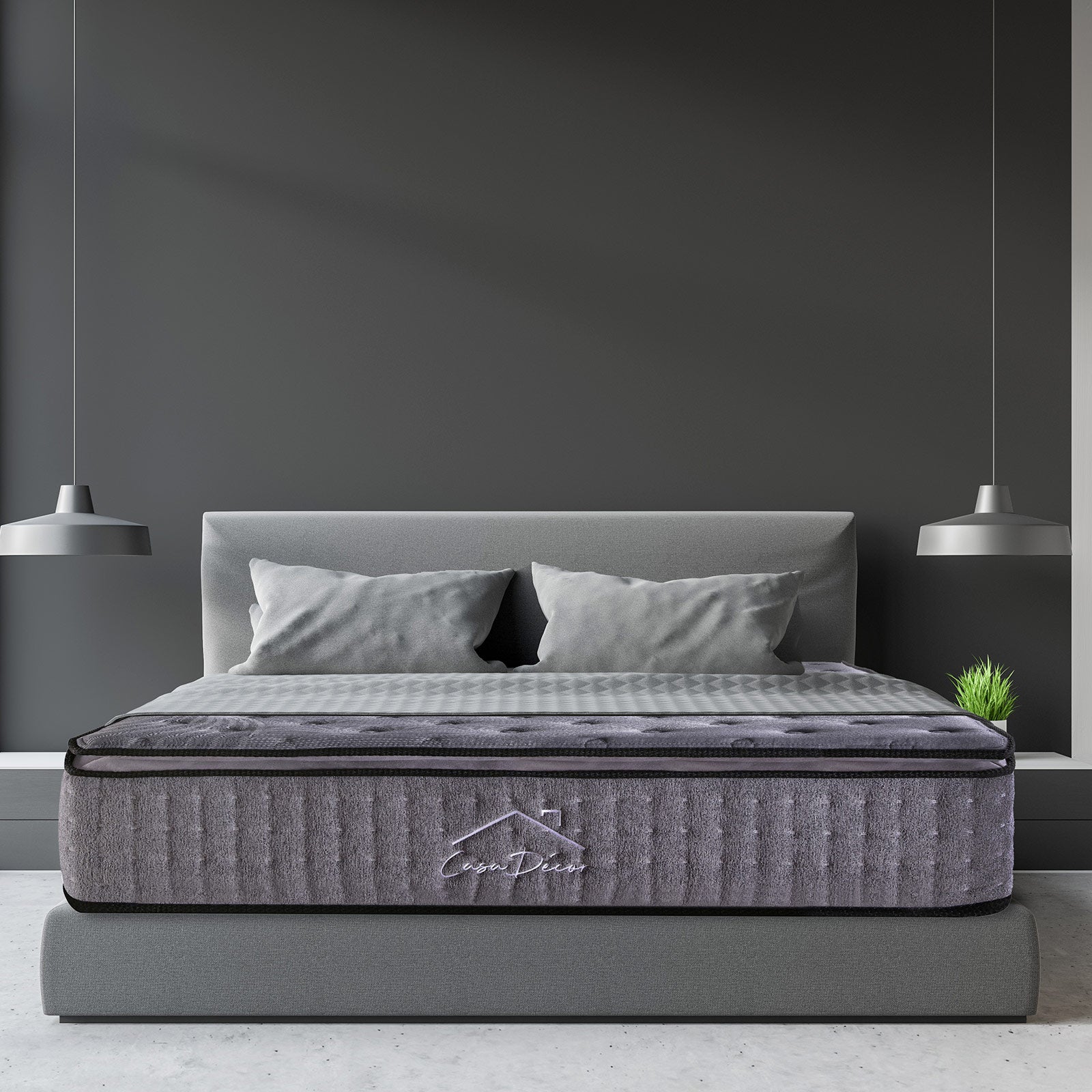 Casa Decor Bamboo Charcoal Mattress Pocket Spring Pillowtop 5 Zone 32cm Depth King Deals499