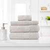 Royal Comfort 4 Piece Cotton Bamboo Towel Set 450GSM Luxurious Absorbent Plush Sea Holly Deals499