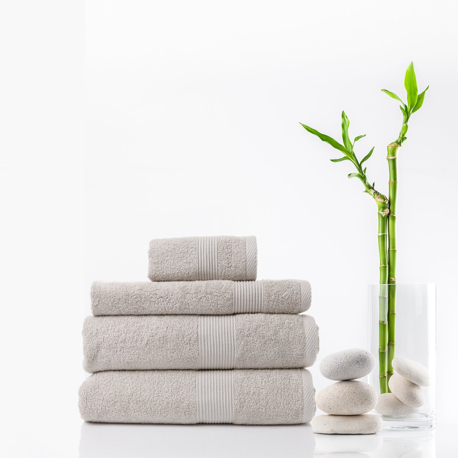 Royal Comfort 4 Piece Cotton Bamboo Towel Set 450GSM Luxurious Absorbent Plush Sea Holly Deals499