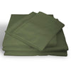 Royal Comfort 1000TC Hotel Grade Bamboo Cotton Sheets Pillowcases Set Ultrasoft Olive Queen Deals499