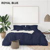 Balmain 1000 Thread Count Hotel Grade Bamboo Cotton Quilt Cover Pillowcases Set Queen Royal Blue Deals499