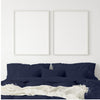 Balmain 1000 Thread Count Hotel Grade Bamboo Cotton Quilt Cover Pillowcases Set Queen Royal Blue Deals499