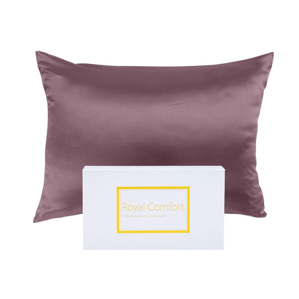 Royal Comfort Pure Silk Pillow Case 100% Mulberry Silk Hypoallergenic Pillowcase 51 x 76 cm Malaga Wine Deals499