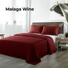 Royal Comfort Bamboo Blended Sheet & Pillowcases Set 1000TC Ultra Soft Bedding King Malaga Wine Deals499