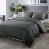 Royal Comfort Bamboo Blended Quilt Cover Set 1000TC Ultra Soft Luxury Bedding Queen Charcoal Deals499