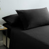 Royal Comfort Vintage Washed 100% Cotton Sheet Set Fitted Flat Sheet Pillowcases Queen Charcoal Deals499