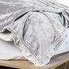 Royal Comfort Plush Blanket Throw Warm Soft Super Soft Large 220cm x 240cm  Light Grey Deals499