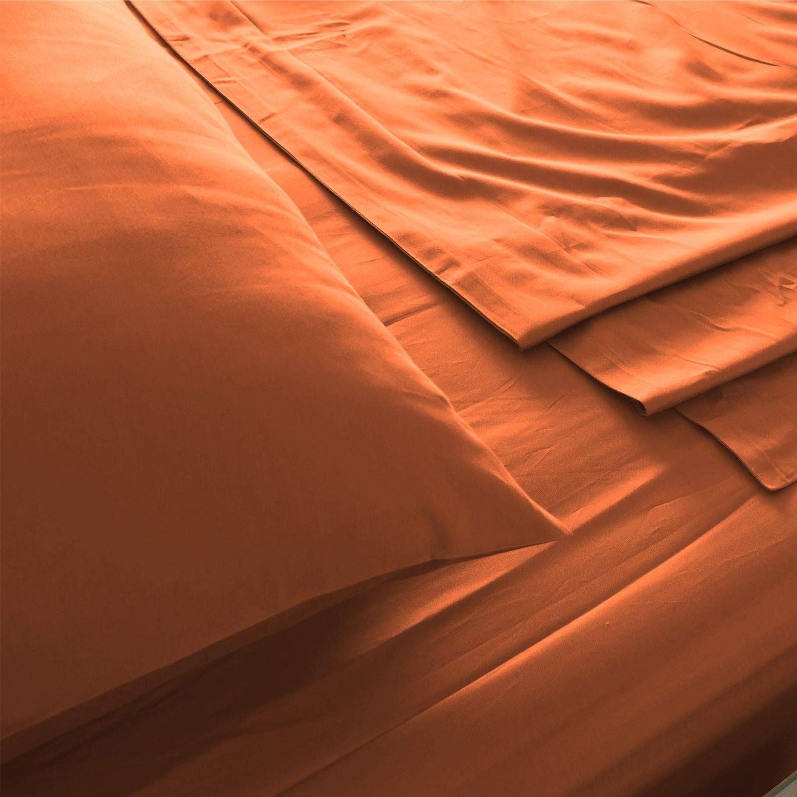 Royal Comfort 1000 Thread Count Bamboo Cotton Sheet and Quilt Cover Complete Set King Cinnamon Deals499