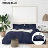 Royal Comfort 1000 Thread Count Bamboo Cotton Sheet and Quilt Cover Complete Set King Royal Blue Deals499