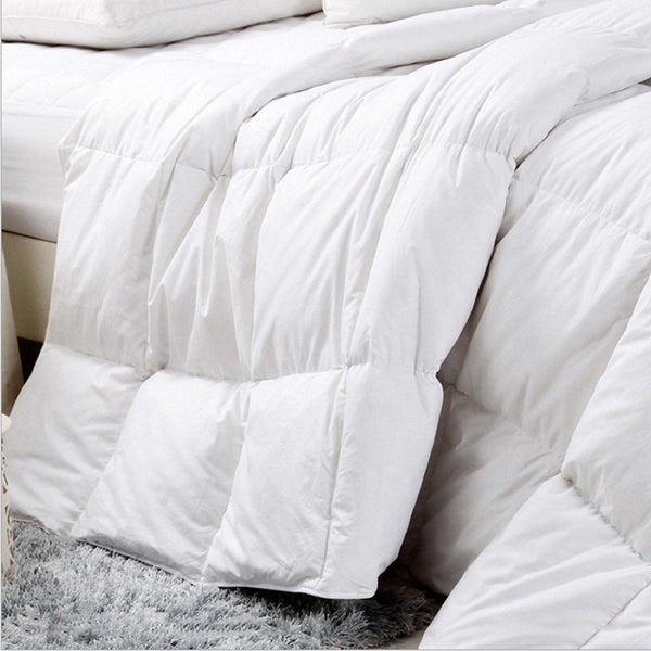 Royal Comfort 500GSM Goose Feather Down Quilt And Bamboo Quilted Pillow Set King White Deals499