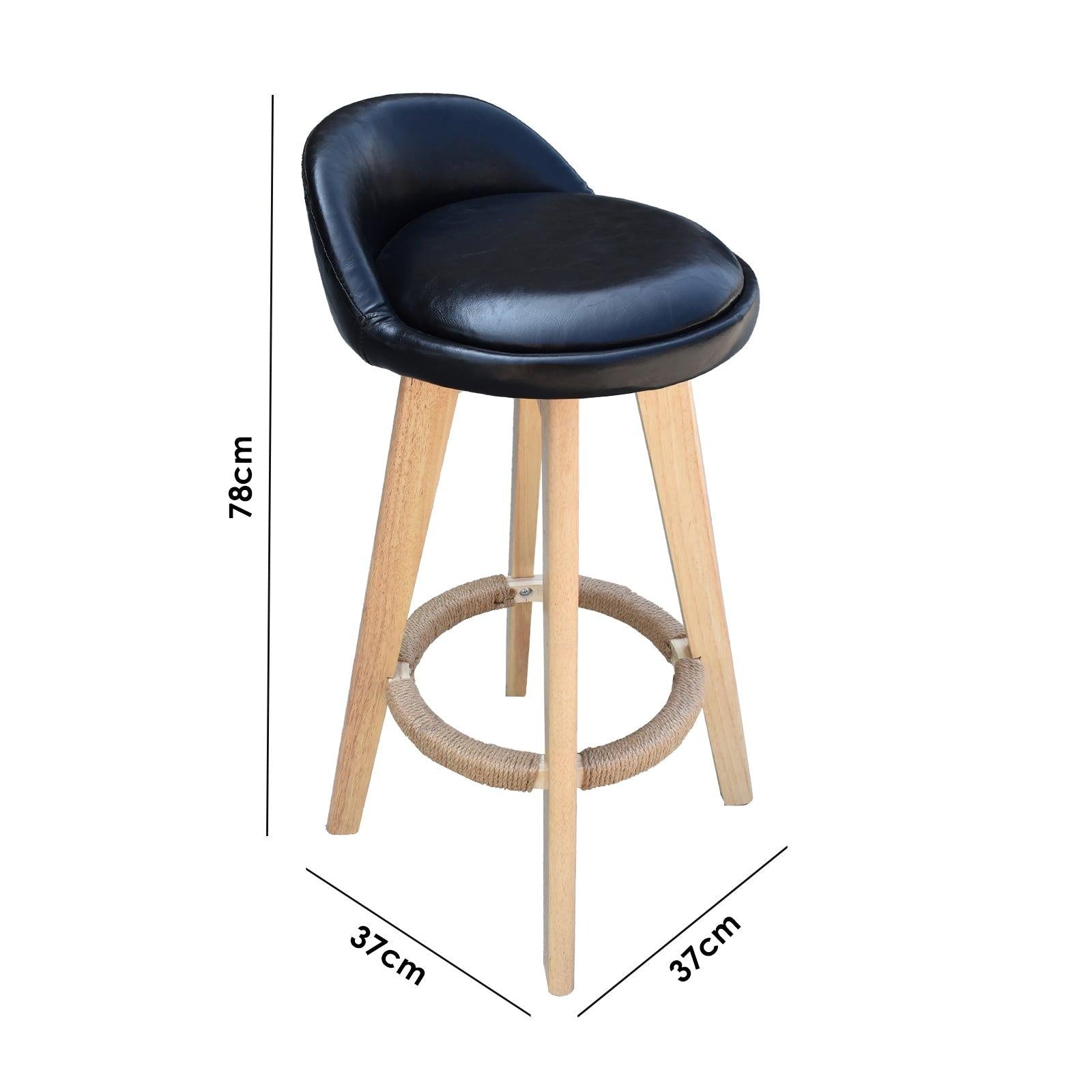 Milano Decor Phoenix Barstool Black Chairs Kitchen Dining Chair Bar Stool One Pack Deals499