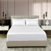 Royal Comfort Satin Sheet Set 3 Piece Fitted Sheet Pillowcase Soft  - King - White Deals499