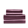 Royal Comfort Satin Sheet Set 4 Piece Fitted Flat Sheet Pillowcases  - King - Malaga Wine Deals499