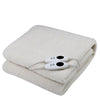 Royal Comfort Fleece Top Electric Blanket Fitted Heated Winter Underlay - Queen - White Deals499