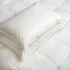 Royal Comfort Goose Down Feather Pillows 1000GSM 100% Cotton Cover - Twin Pack 50 x 75 cm White Deals499