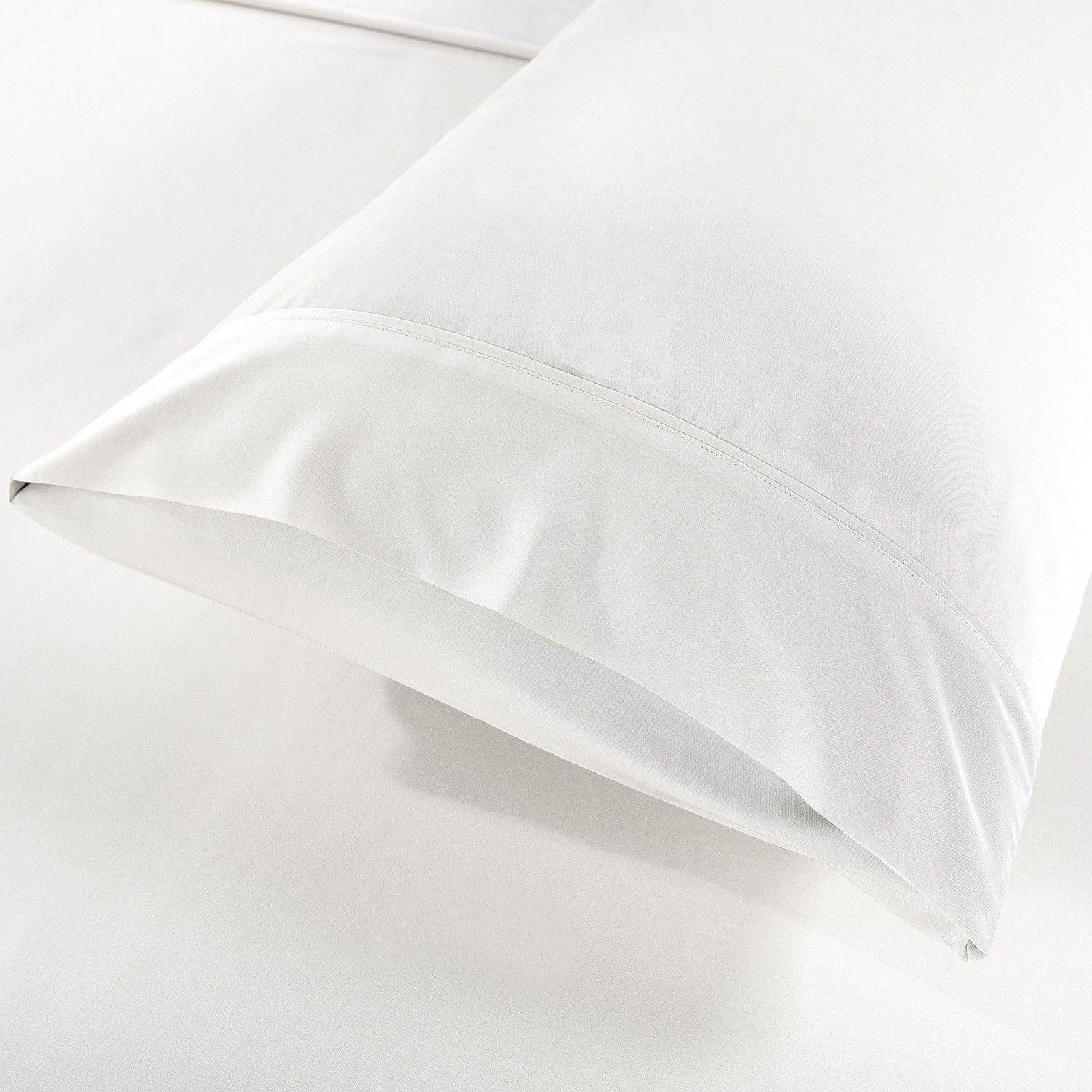 Royal Comfort Bamboo Blended Sheet & Pillowcases Set 1000TC Ultra Soft Bedding Double White Deals499