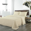 Royal Comfort Bamboo Blended Sheet & Pillowcases Set 1000TC Ultra Soft Bedding Double Ivory Deals499