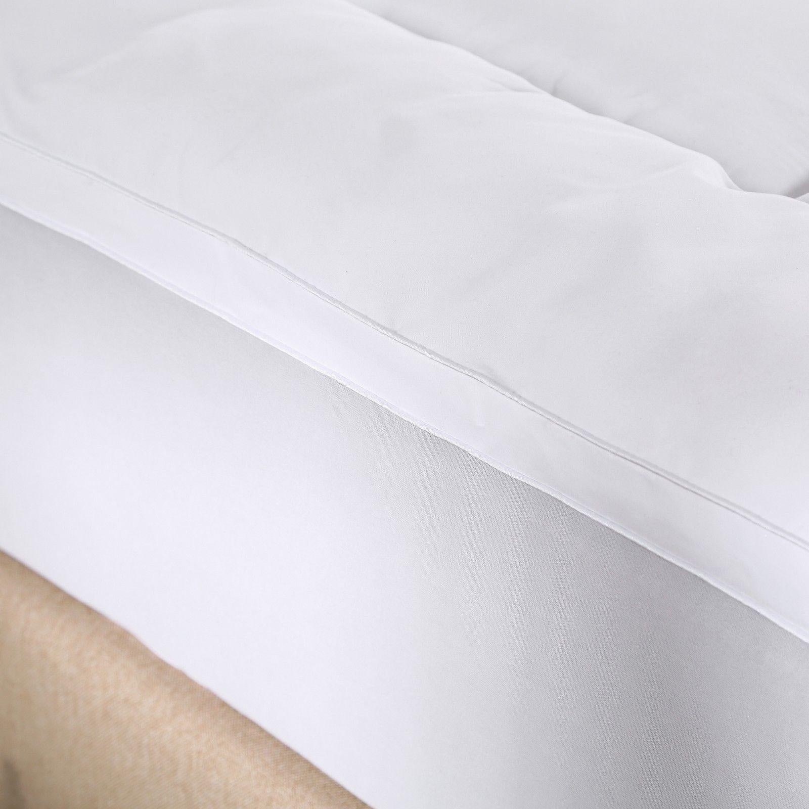 Royal Comfort 1000GSM Memory Mattress Topper Cover Protector Underlay Single White Deals499