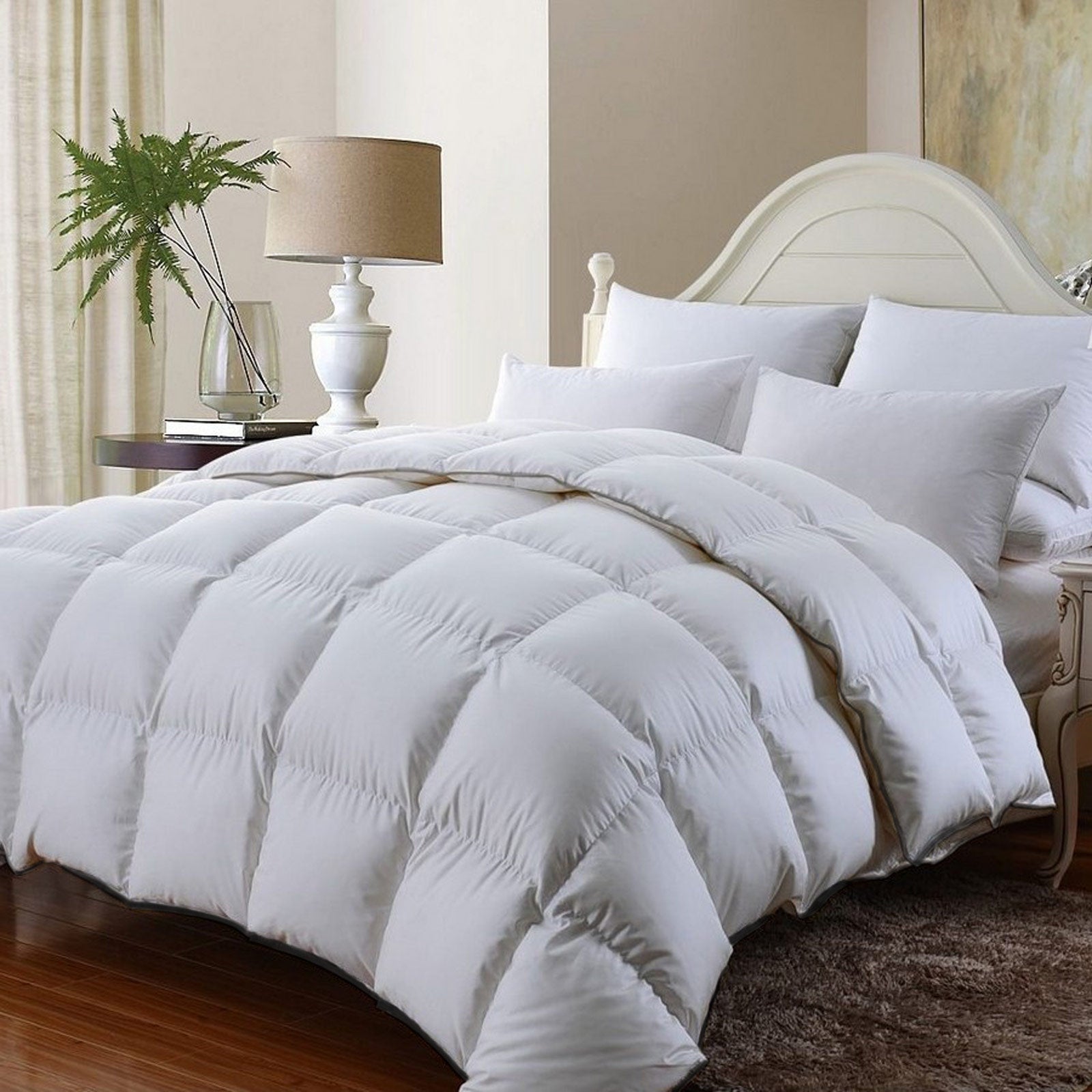 Royal Comfort 350GSM Luxury Soft Bamboo All-Seasons Quilt Duvet Doona All Sizes Single White Deals499