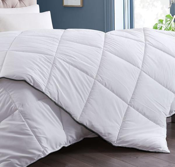 Royal Comfort 350GSM Luxury Soft Bamboo All-Seasons Quilt Duvet Doona All Sizes Double White Deals499