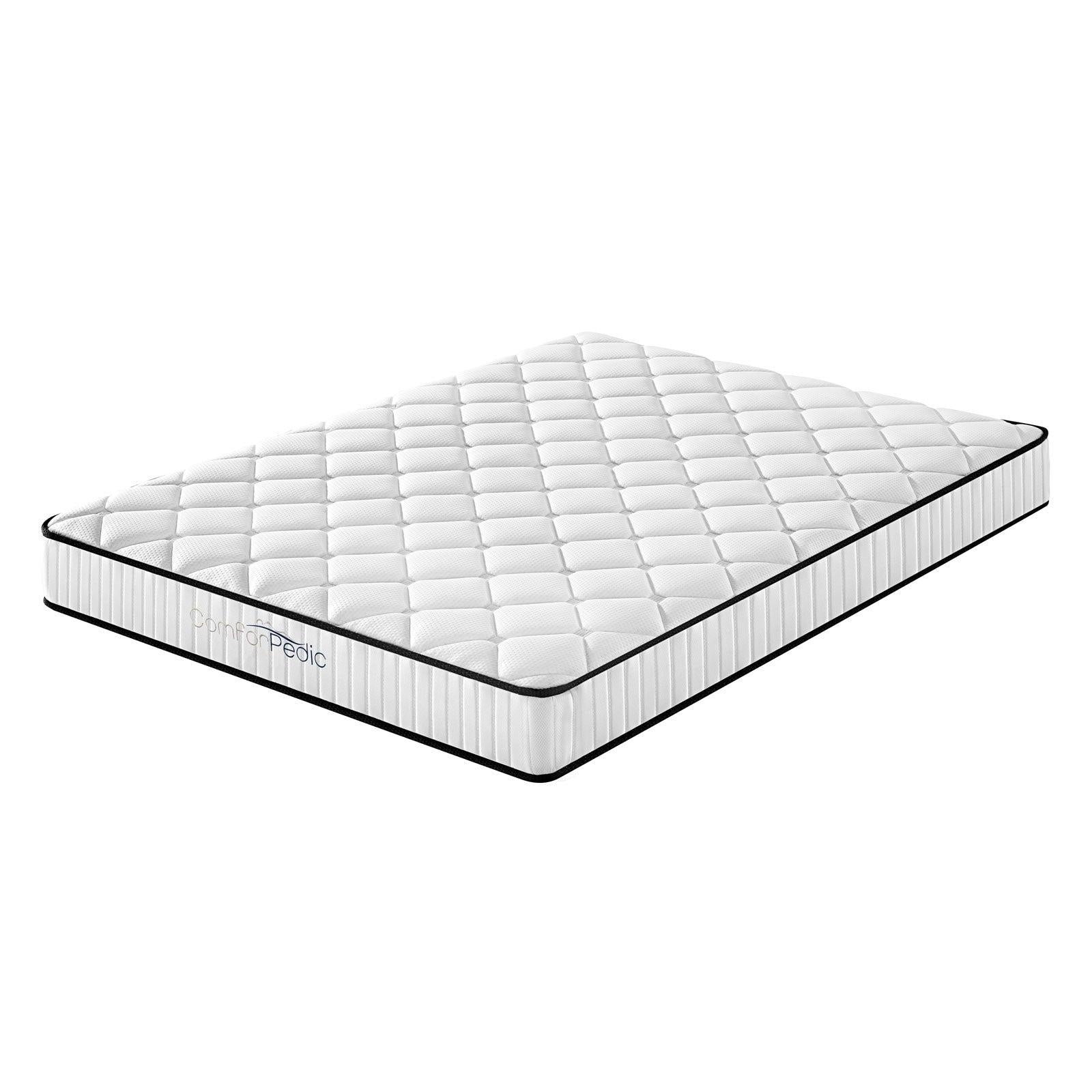 Comforpedic Mattress 5 Zone Medium Support Foam Bonnell Spring 21CM White, Black King Single Deals499