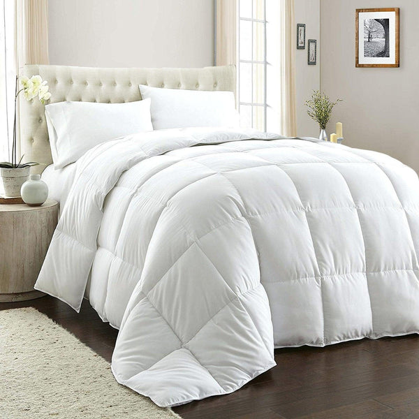 Royal Comfort 800GSM Quilt Down Alternative Doona Duvet Cotton Cover Hotel Grade Queen White Deals499